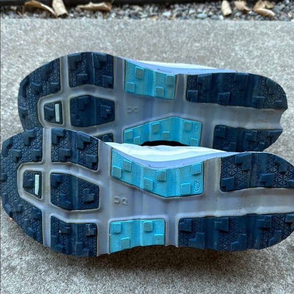 On Running Men's Athletic Shoes - Light Gray and Dark Blue - Picture 2 of 2